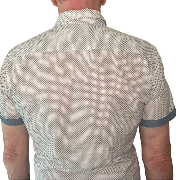 BOSS HUGO BOSS Reed Slim Fit Shirt Modern Essential Short Sleeve Button Down - Picture 5 of 16